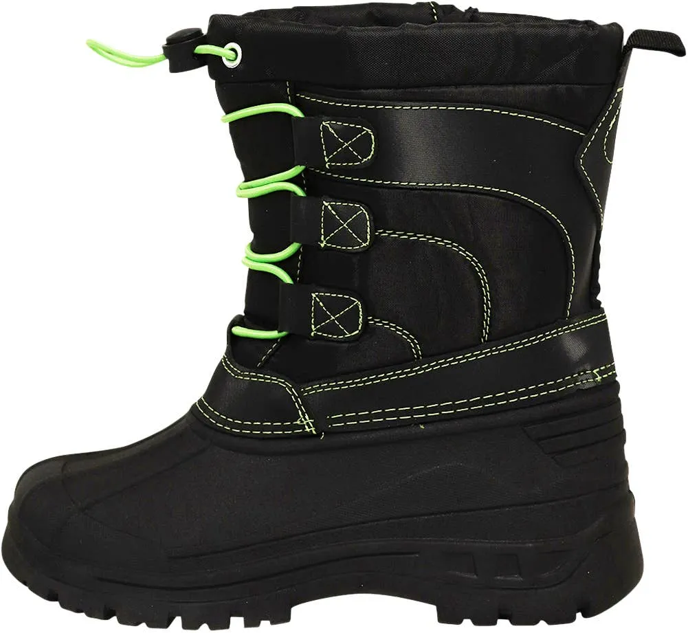 Norty Boys 11-3 Black Lime Ski Boot 50023