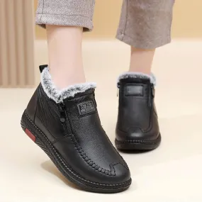 OCW Orthopedic Boots Soft Warm Waterproof Leather Velvet Winter