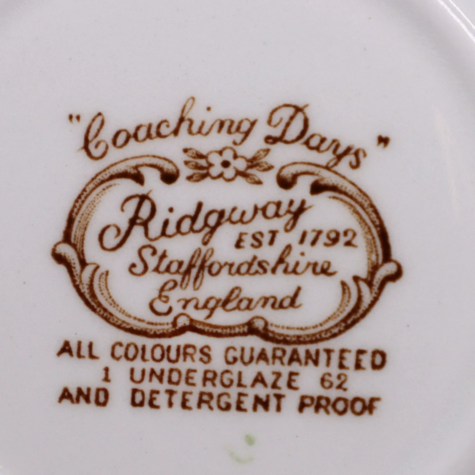Ridgway Coaching Days Multicolor Coupe Cereal Bowl 6 1/4" Staffordshire 1971