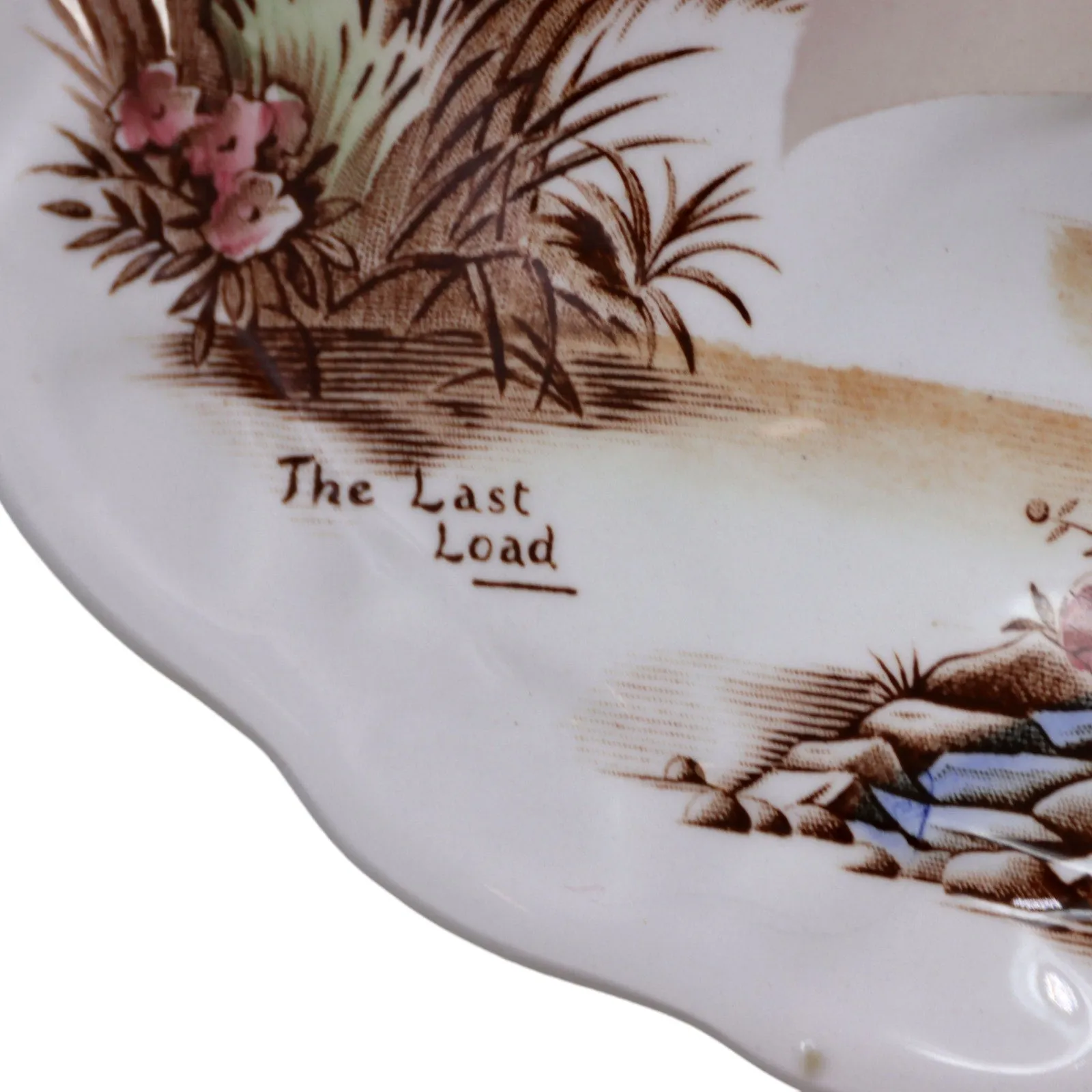 Ridgway Coaching Days Multicolor Coupe Cereal Bowl 6 1/4" Staffordshire 1971