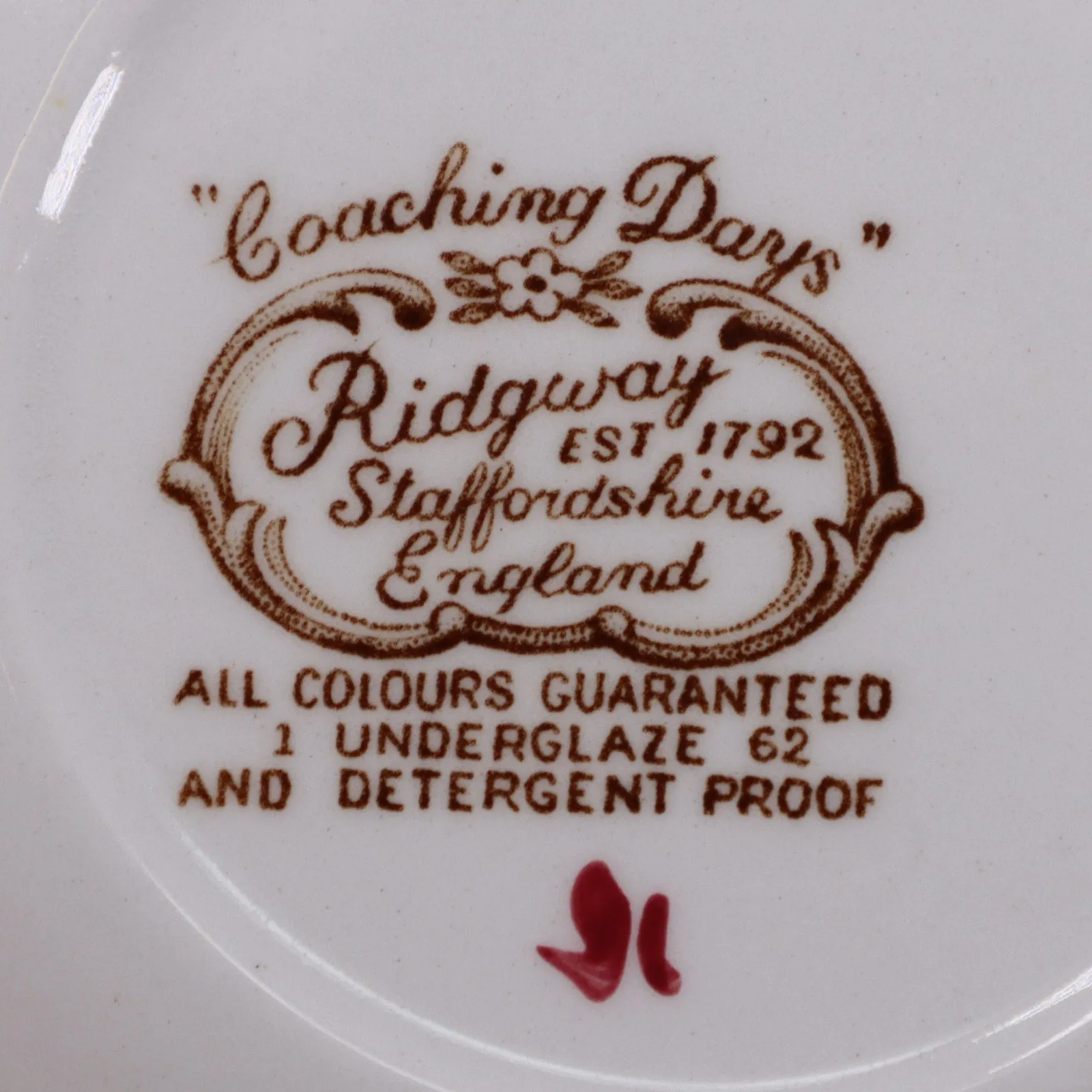Ridgway Coaching Days Multicolor Fruit Berry Bowls 5 1/4" Staffordshire 1971