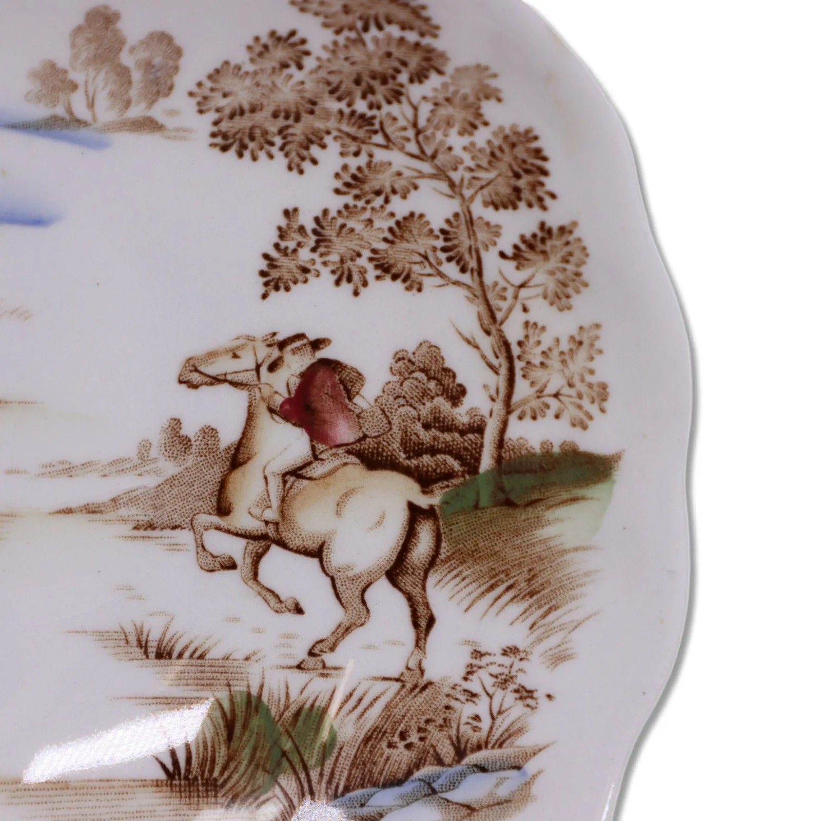 Ridgway Coaching Days Multicolor Fruit Berry Bowls 5 1/4" Staffordshire 1971