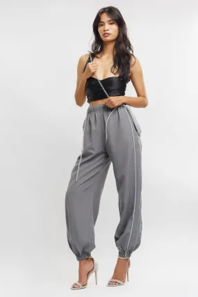 Slate Side Piping Joggers