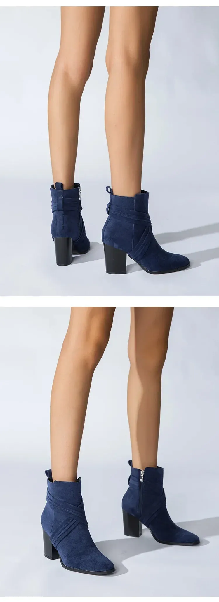 Superb Suede Side Zip Ankle Boots