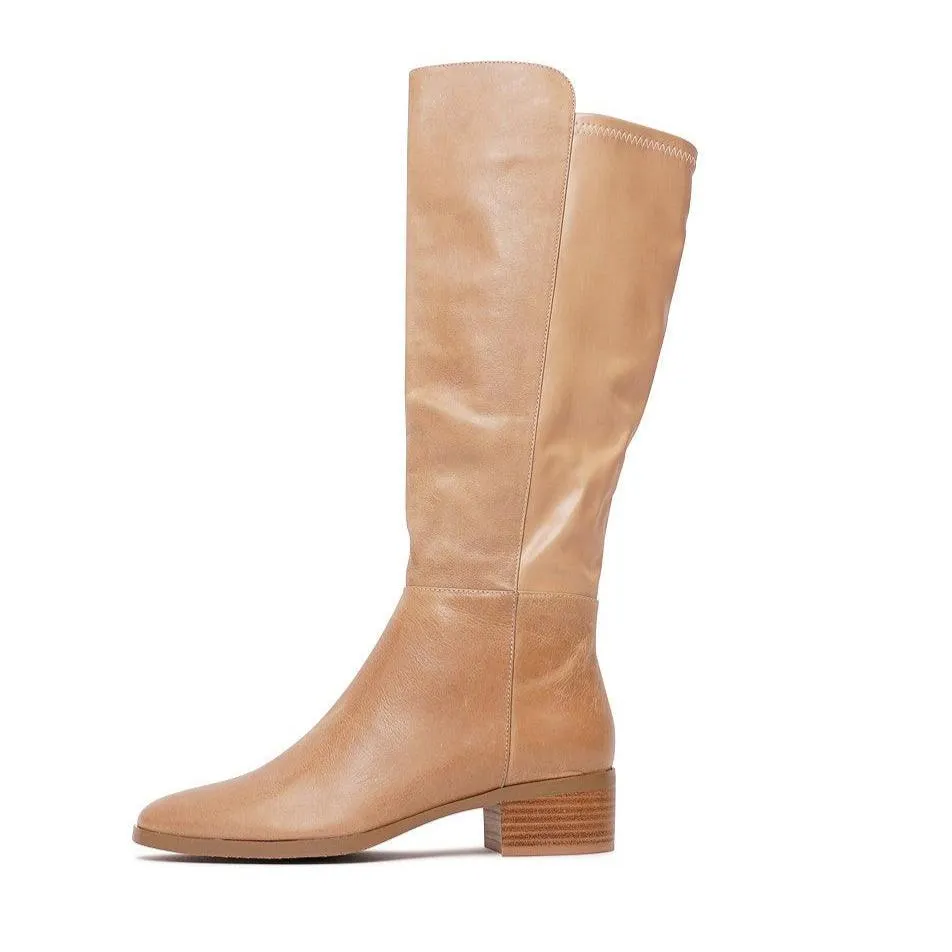 Tetley Cappacino Leather Knee High Boots