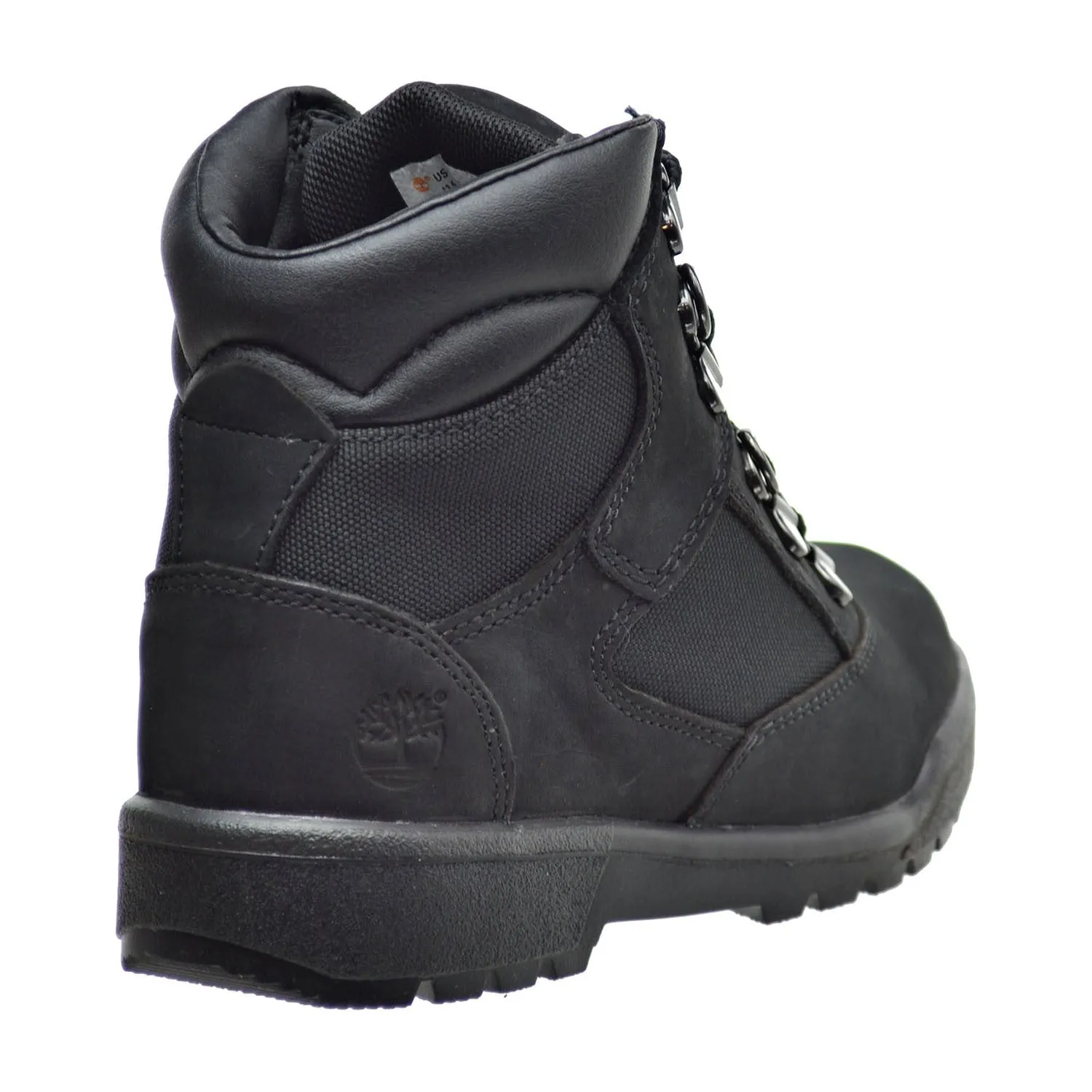 Timberland 6 Inch F/L Field Little Kid's Boots Black Nubuck