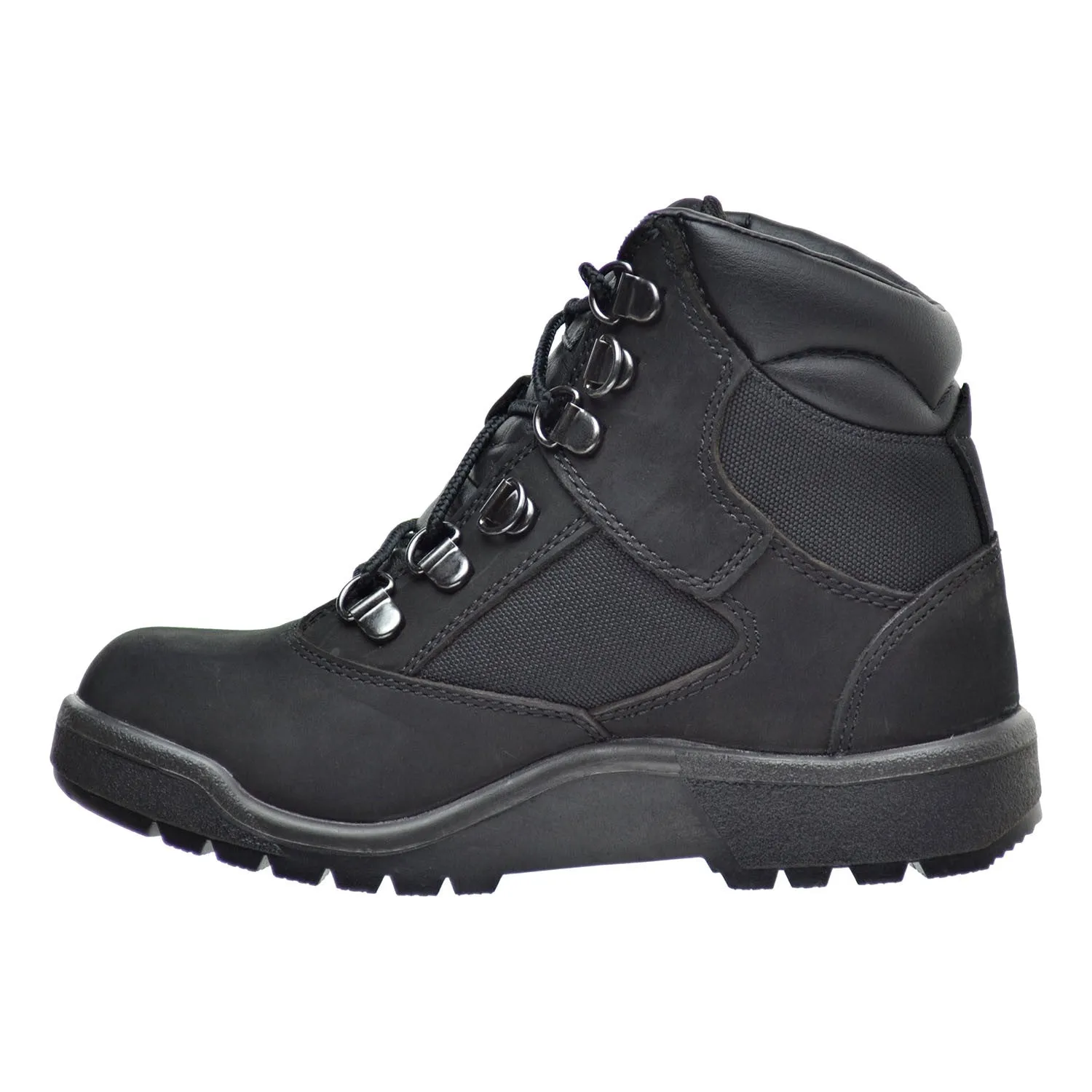 Timberland 6 Inch F/L Field Little Kid's Boots Black Nubuck