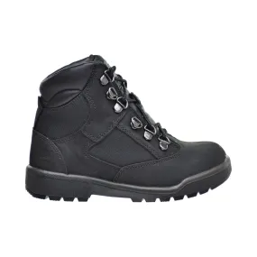 Timberland 6 Inch F/L Field Little Kid's Boots Black Nubuck