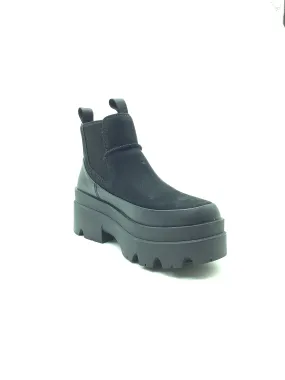 UGG Women's Heritage Platform Ankle Boot Black Size: 7