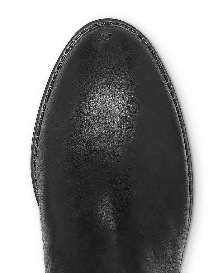 VINCE CAMUTO Women's Poppidal Studded Low-heel Boots In Black Leather, SZ 6.5M! Retail $275 
