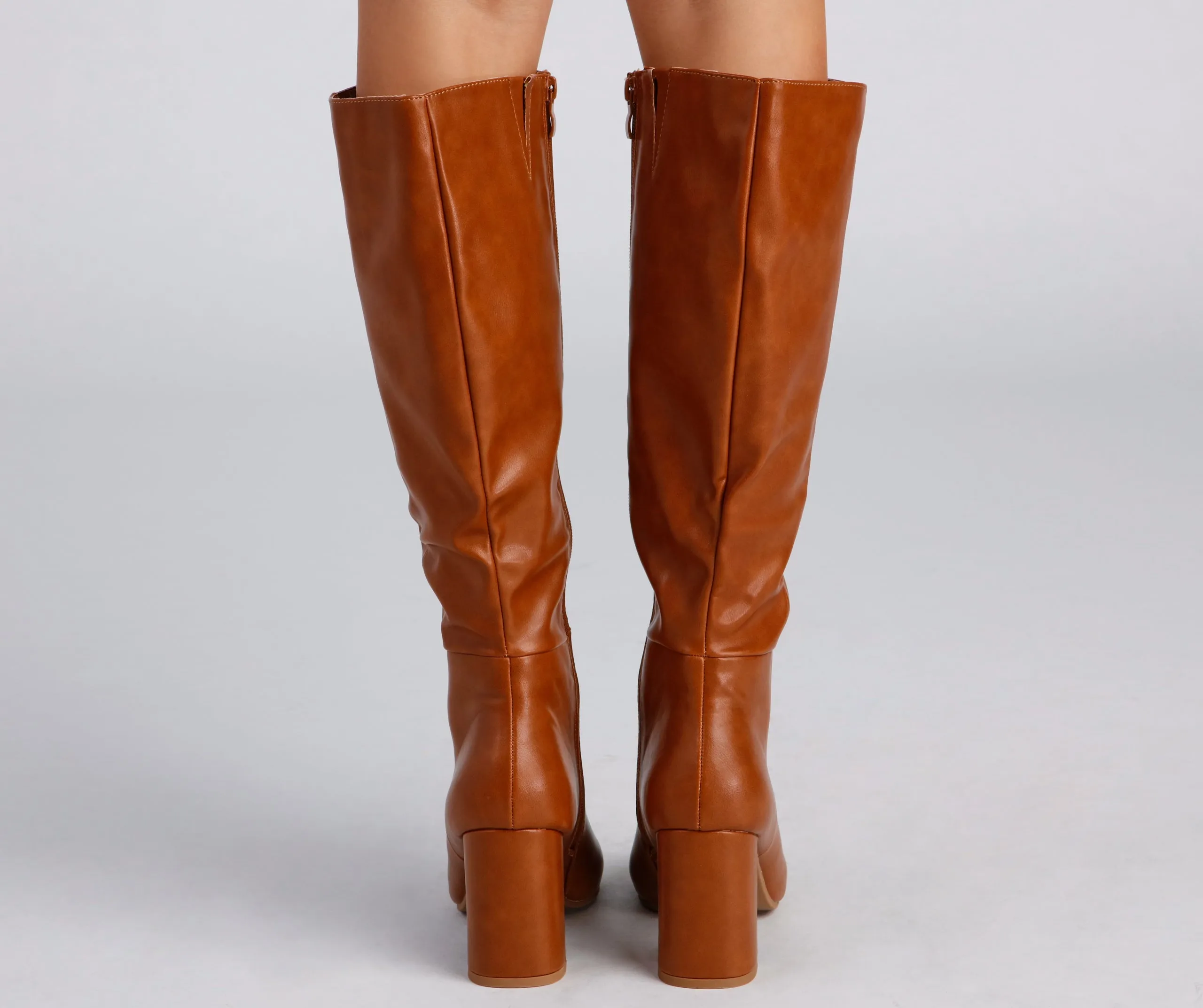 Walk It Out In Style Faux Leather Boots