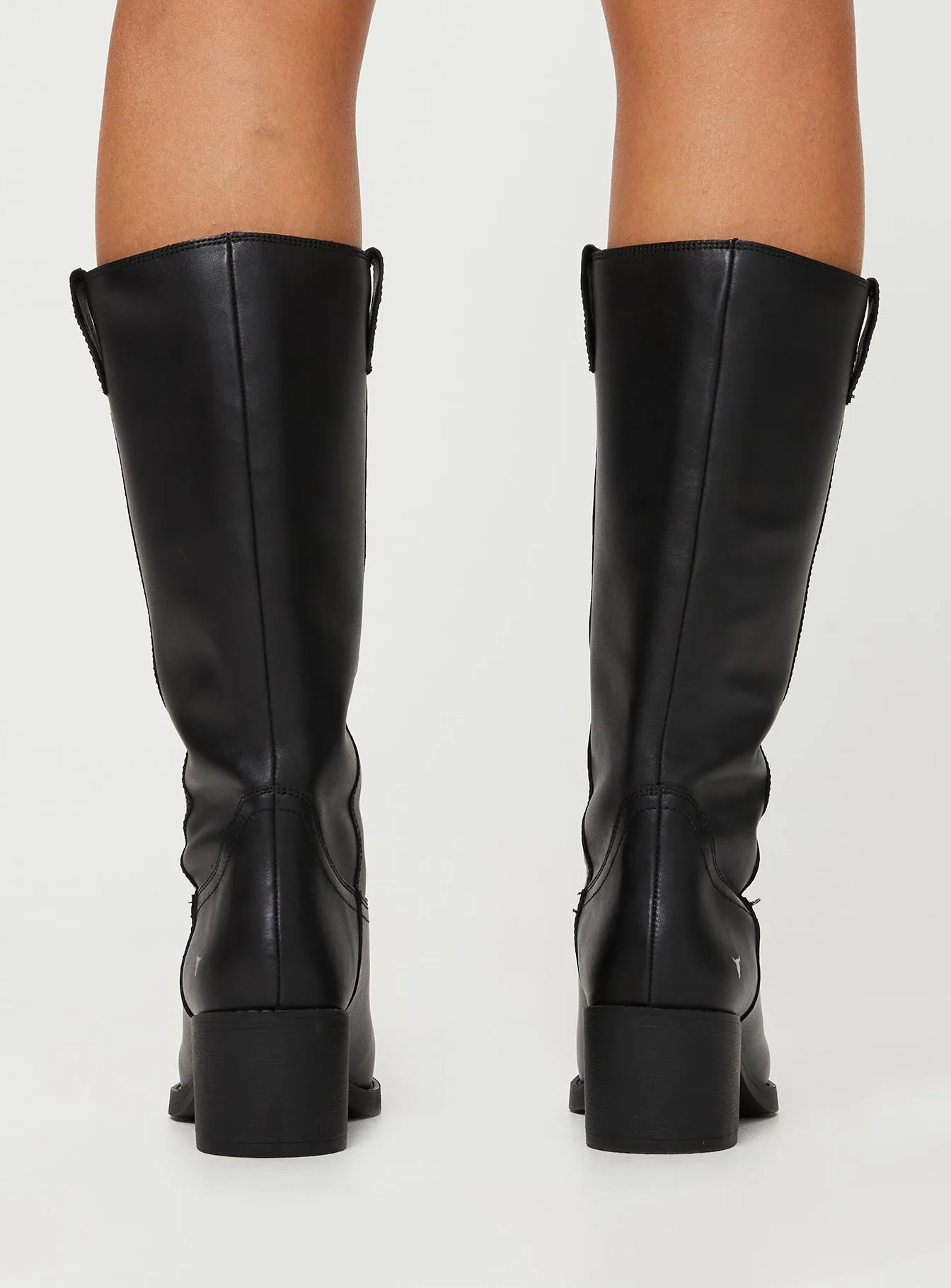 Windsor Smith Howler Knee High Boots Black