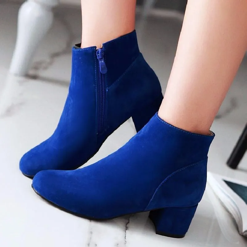 Women's Autumn/Winter Casual Faux Suede Ankle Shoes