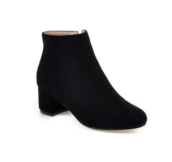 Women's Autumn/Winter Casual Faux Suede Ankle Shoes