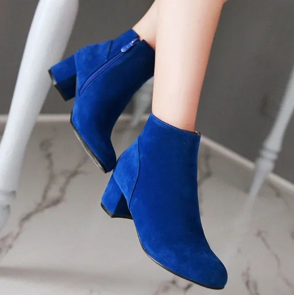 Women's Autumn/Winter Casual Faux Suede Ankle Shoes