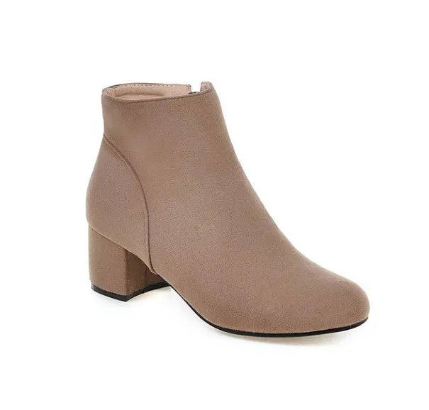 Women's Autumn/Winter Casual Faux Suede Ankle Shoes