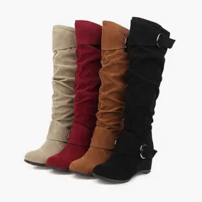 Women'S Wedge High Knee Boots 11429618C