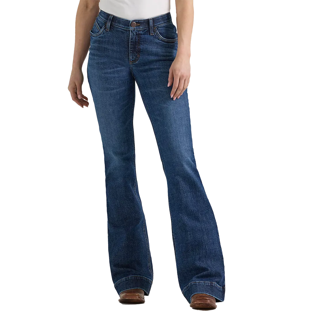 Wrangler Women's Ultimate Riding Jean Willow Mid-Rise Trouser Jean