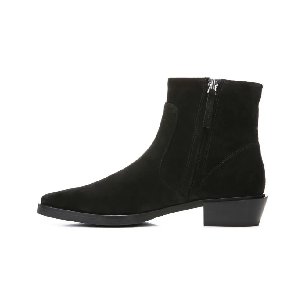 Yeni Black Suede Franco Sarto Ankle Boot